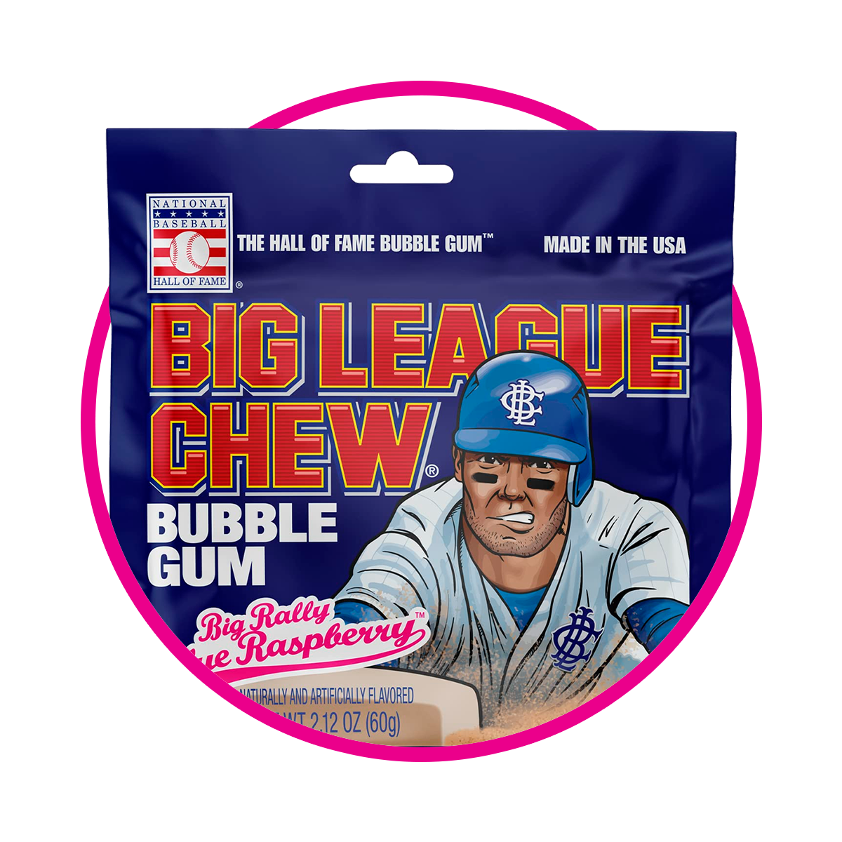 BIG LEAGUE BLUE BERRY BUBBLE GUM BOLSA 60G