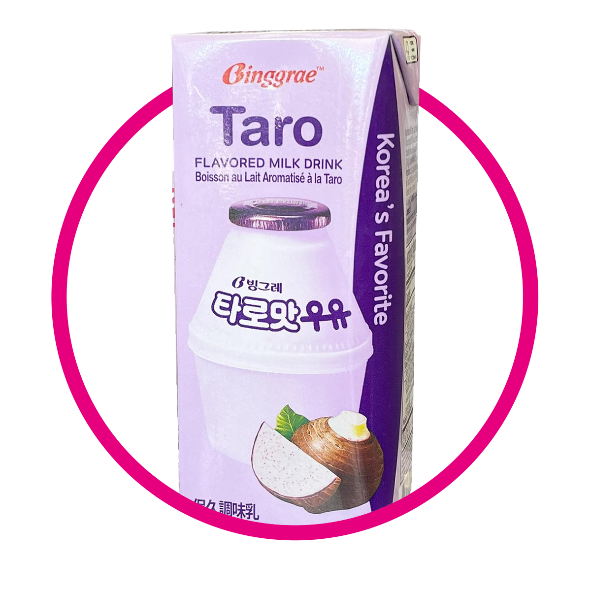 BINGGRAE TARO MILK CAJA 200ML