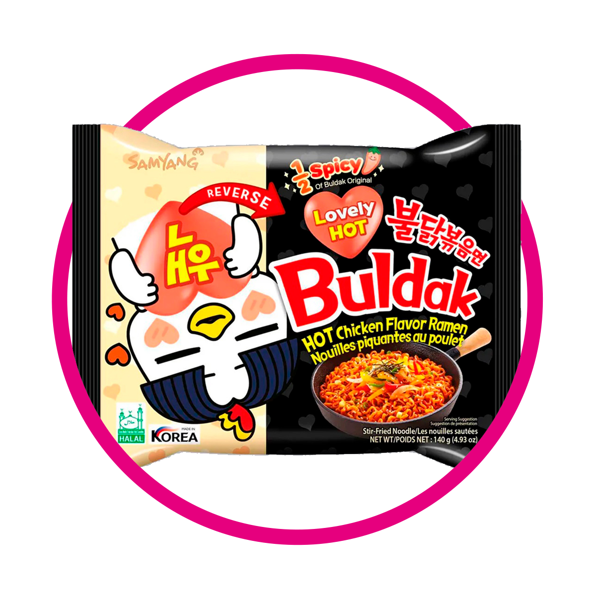 SAMYANG BULDAK PASTE 1/2 SPICY PASTE BOLSA 140G