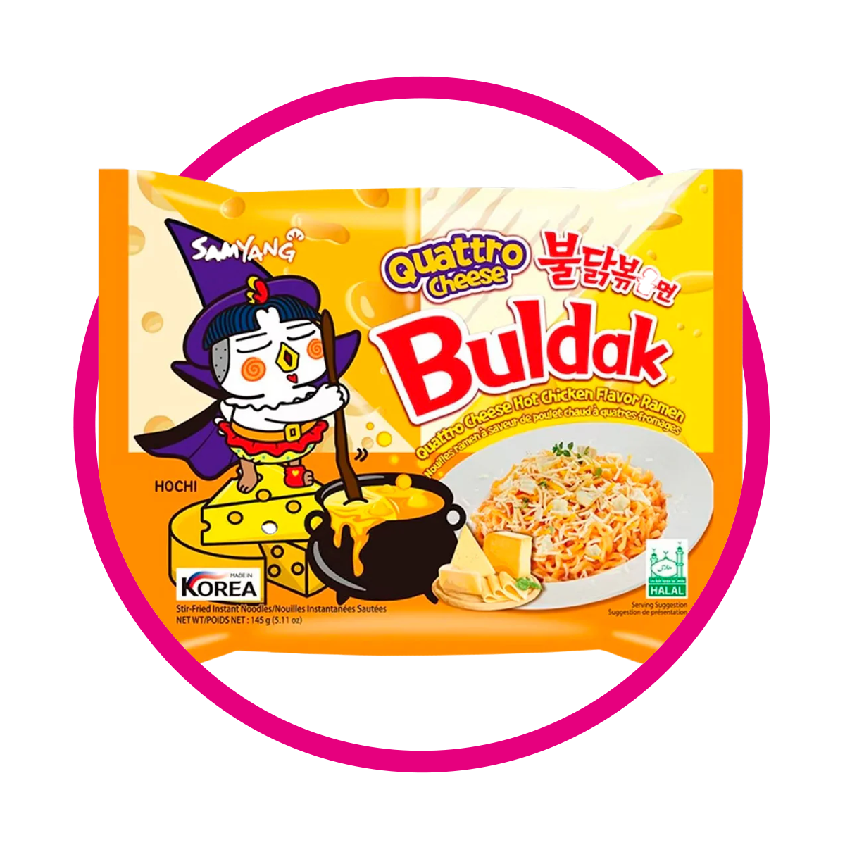 SAMYANG BULDAK CUATRO QUESOS PASTE BOLSA 145G