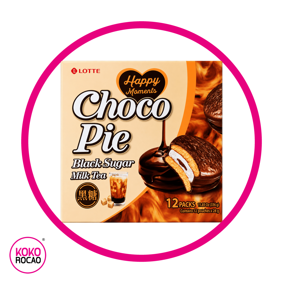 CAJA LOTTE CHOCO PIE BLACK SUGAR Bundle