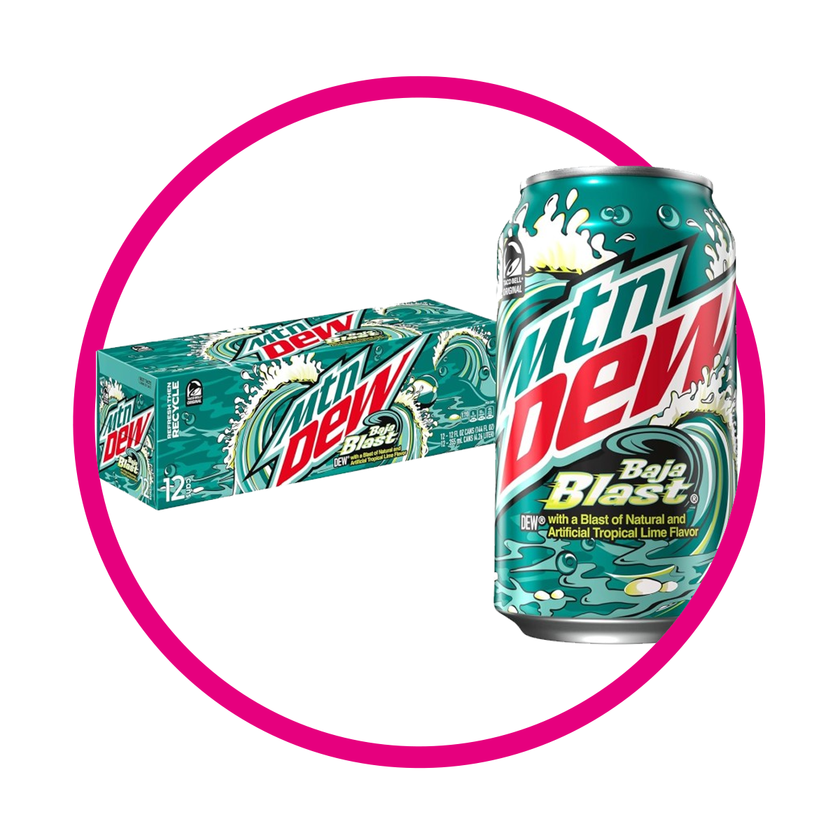 CAJA DE MTN DEW BAJA BLAST 12 LATAS Bundle