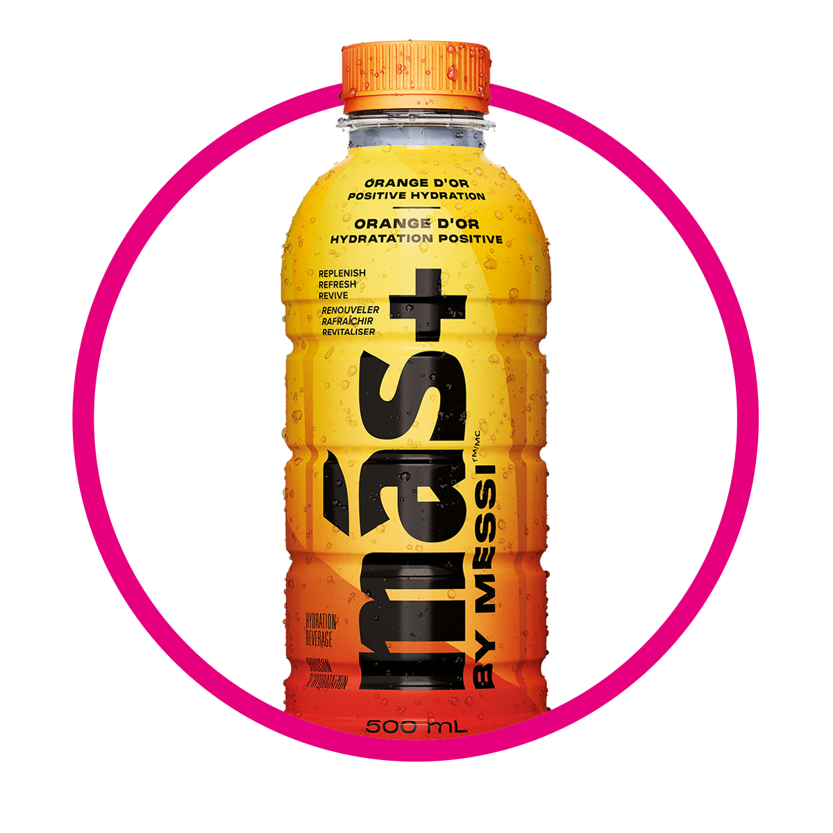 MAS+ BY MESSI ORANGE D´OR VITAMINZED BOTELLA 500 ML