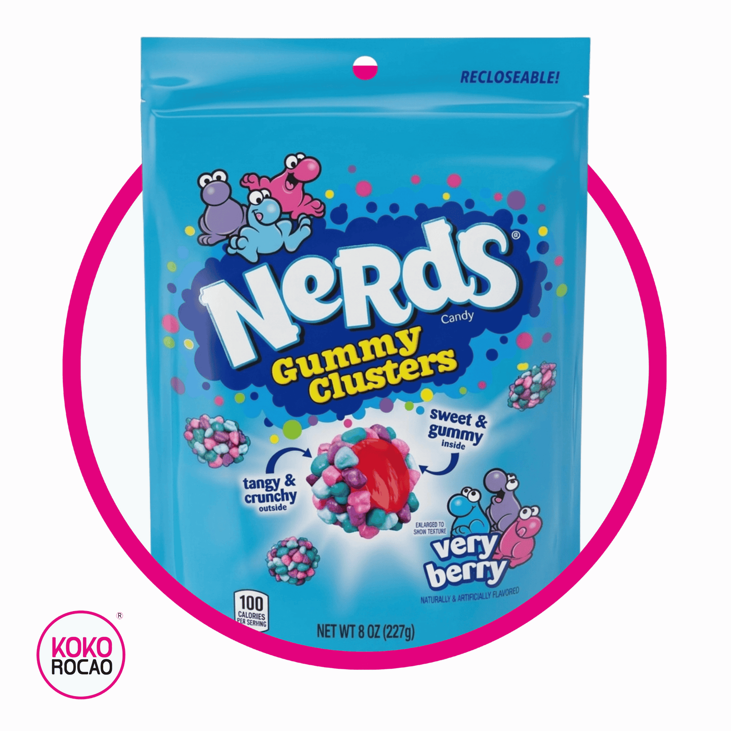 NERDS GUMMY CLUSTERS VERY BERRY BOLSA 227GR