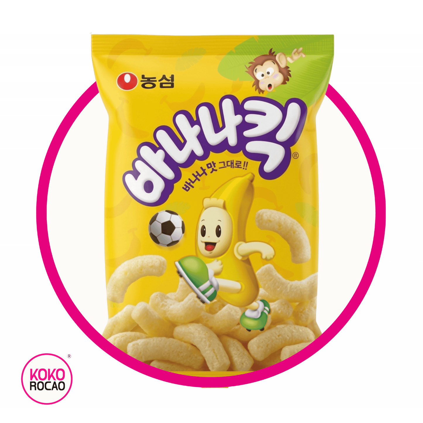 NONGSHIM BANANA KICK SNACKS BOLSA 45G