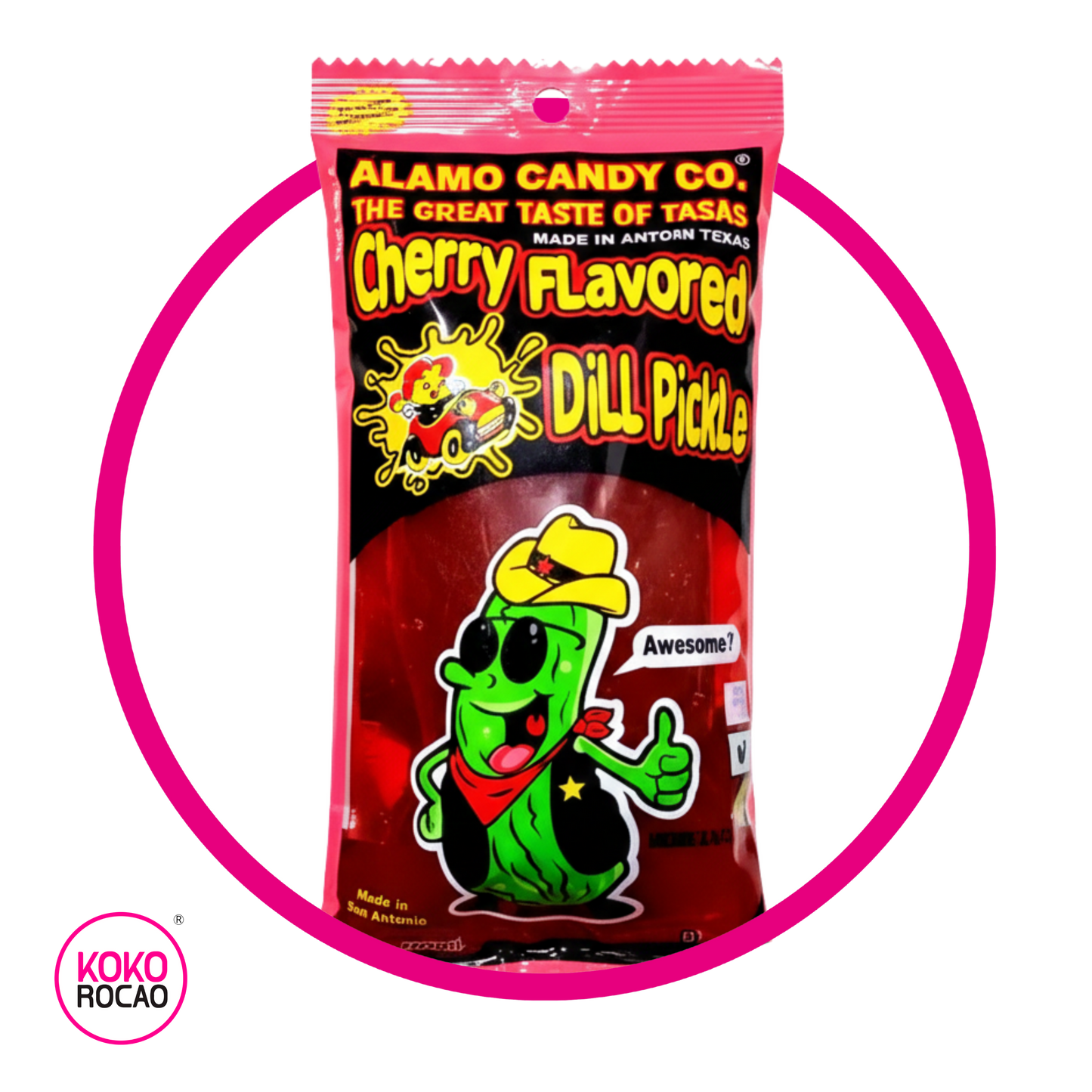 ALAMO BIG TEX CHERRY PICKLE BOLSA 140GR