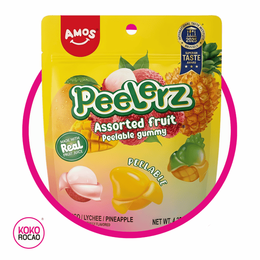 AMOS PEELERZ ASSORTED FRUIT GUMMY BOLSA 120 GR