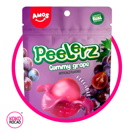 AMOS PEELERZ GRAPE GUMMY BOLSA 65GR