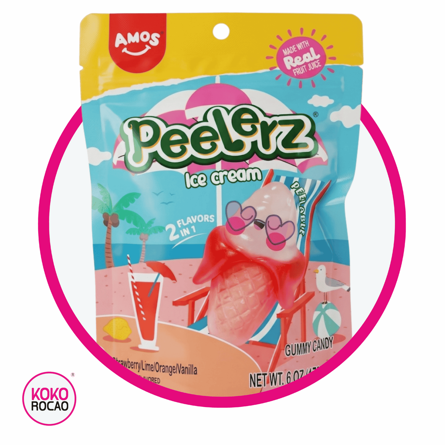 AMOS PEELERZ ICE CREAM GUMMY BOLSA 170GR