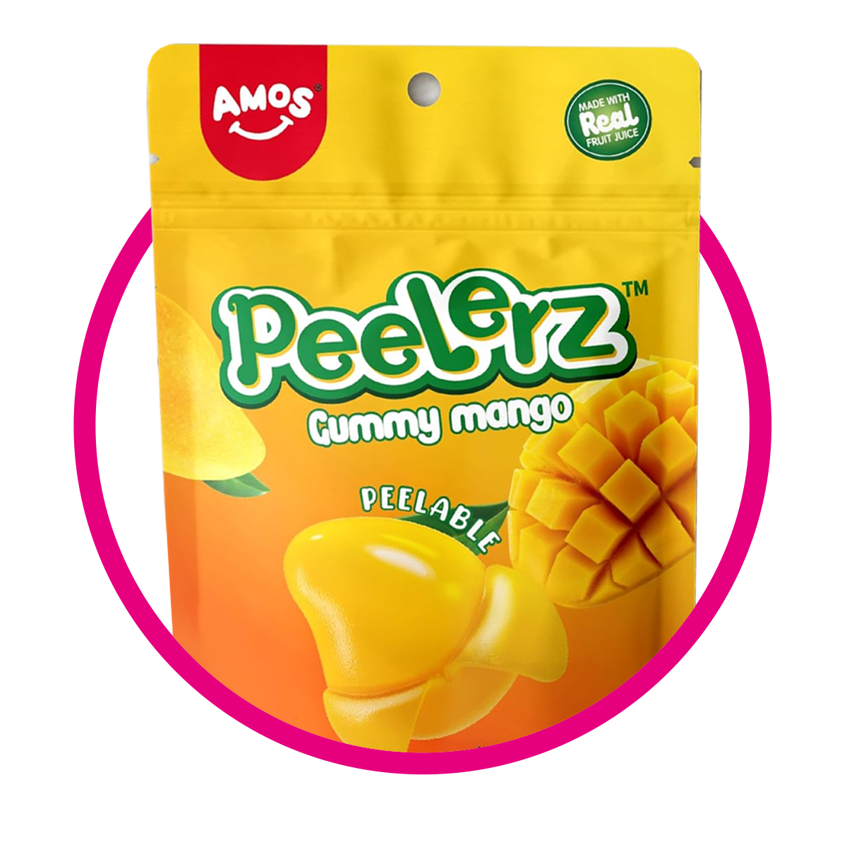 AMOS PEELERZ MANGO GUMMY BOLSA 170GR