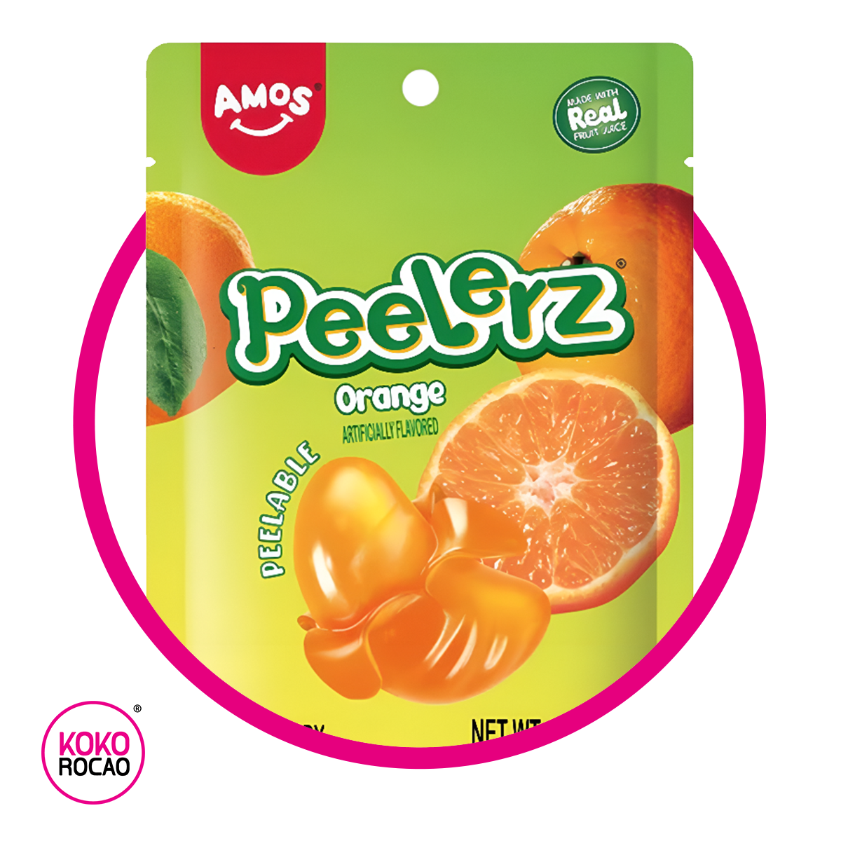 AMOS PEELERZ ORANGE BOLSA 85GR