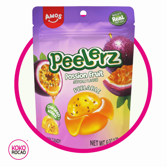 AMOS PEELERZ PASSION FRUIT GUMMY BOLSA 170GR