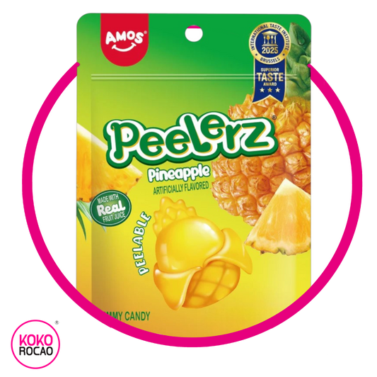 AMOS PEELERZ PINEAPPLE GUMMY BOLSA 65GR&