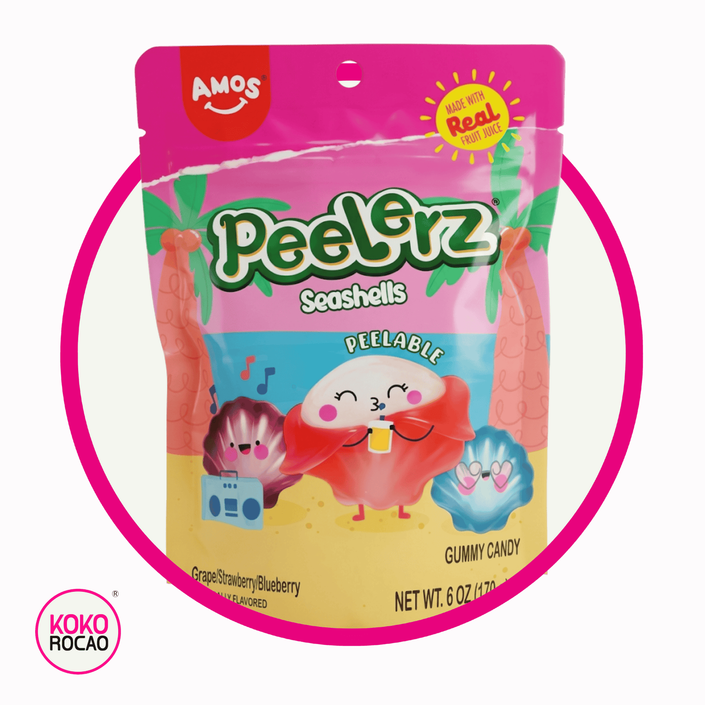 AMOS PEELERZ SEASHELLS GUMMY BOLSA 170GR