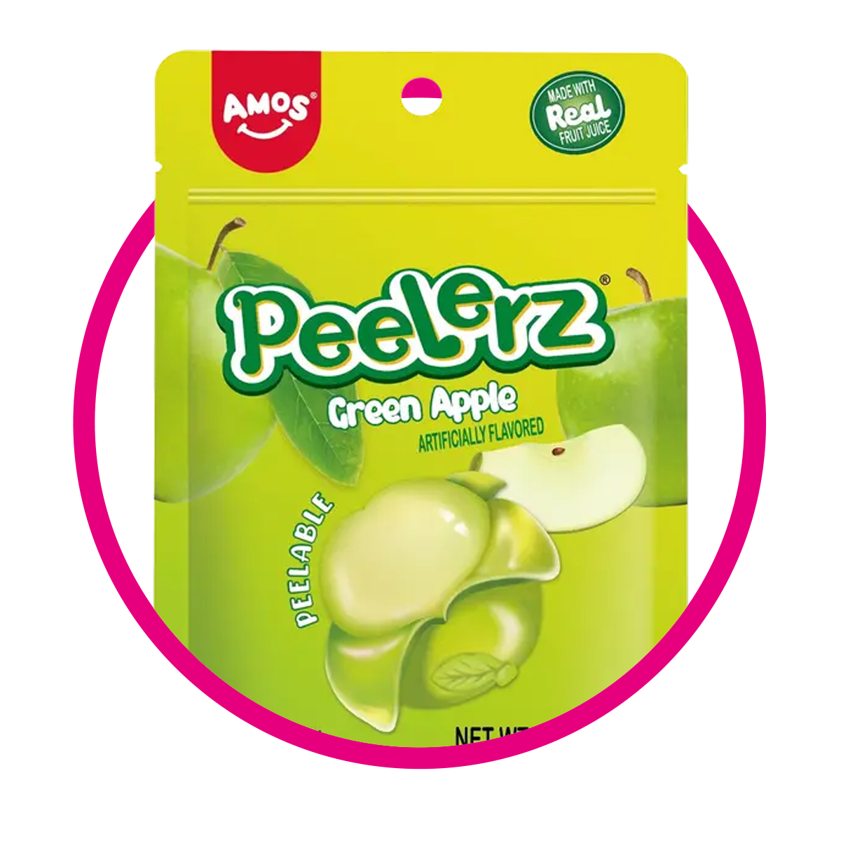 AMOS PEELERZ APPLE GUMMY BOLSA 170 GR