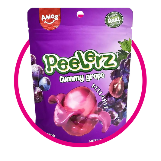 AMOS PEELERZ GRAPE GUMMY BOLSA 170GR