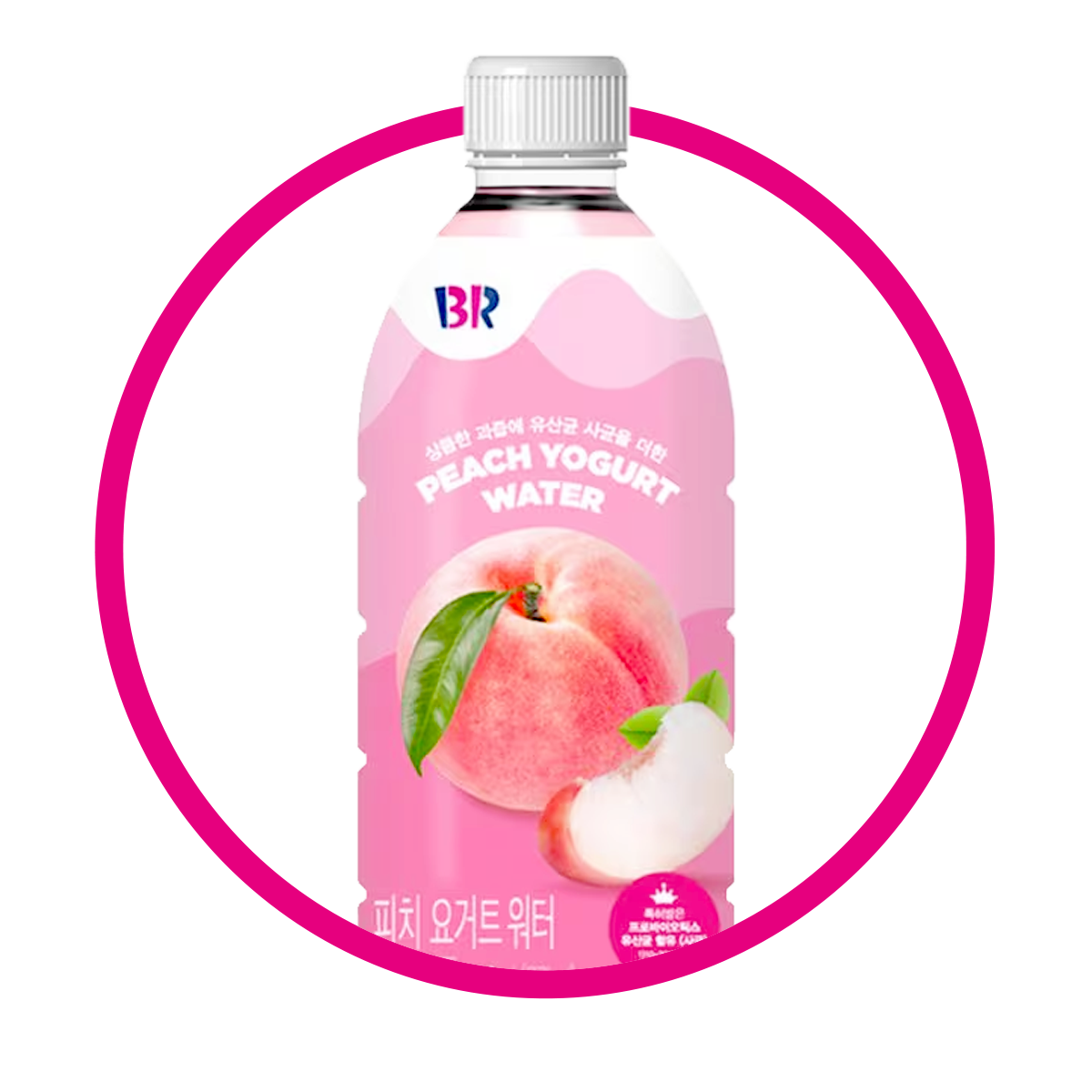 BASKIN ROBBINS PEACH YOGURT WATER BOTELLA 500ML