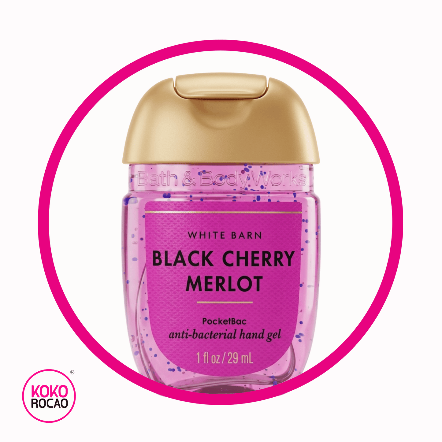 BATH&BODY WORKS BLACK CHERRY MERLOT ANTIBACTERIAL GEL BEAUTY BOTE 29ML