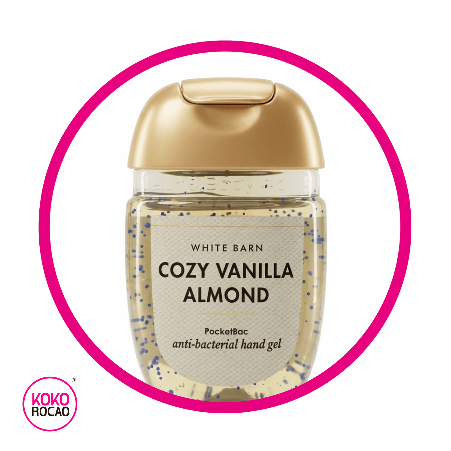 BATH&BODY WORKS COZY VANILLA ALMOND ANTIBACTERIAL GEL BEAUTY BOTE 29ML