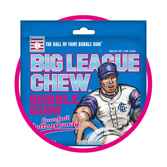 BIG LEAGUE COTTON CANDY BUBBLE GUMM BOLSA 606G