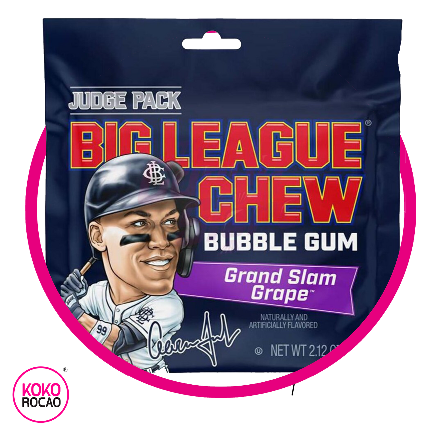 BIG LEAGUE GRAND SLAM GRAPE BUBBLE GUM BOLSA 60G