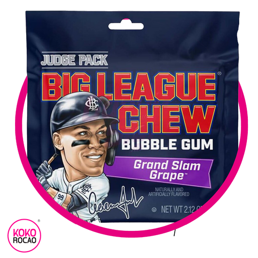 BIG LEAGUE GRAND SLAM GRAPE BUBBLE GUM BOLSA 60G