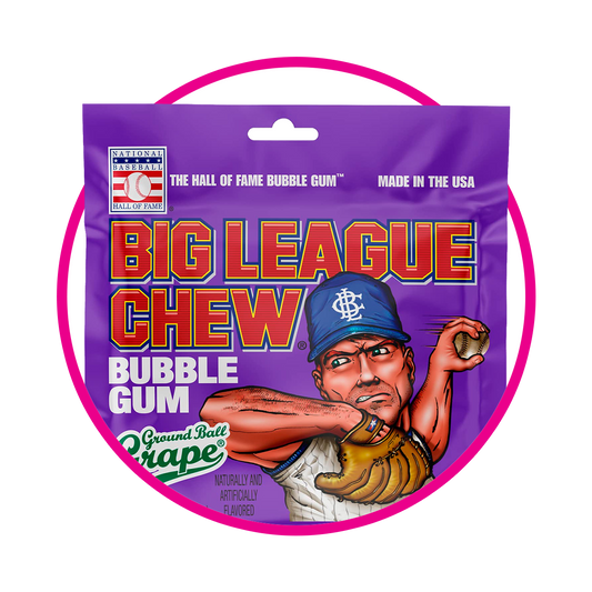 BIG LEAGUE GRAPE BUBBLE GUM BOLSA 60G