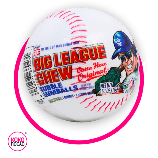 BIG LEAGUE GUM BALLS BUBBLE GUMM BOTE 18GR