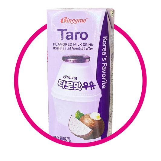 BINGGRAE TARO MILK CAJA 200ML
