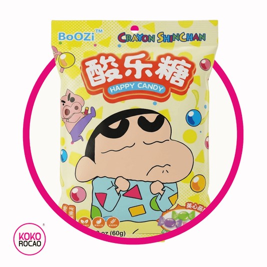 BOOZI CRAYON SHINCHAN HAPPY CANDY BOLSA 88GR LIMON
