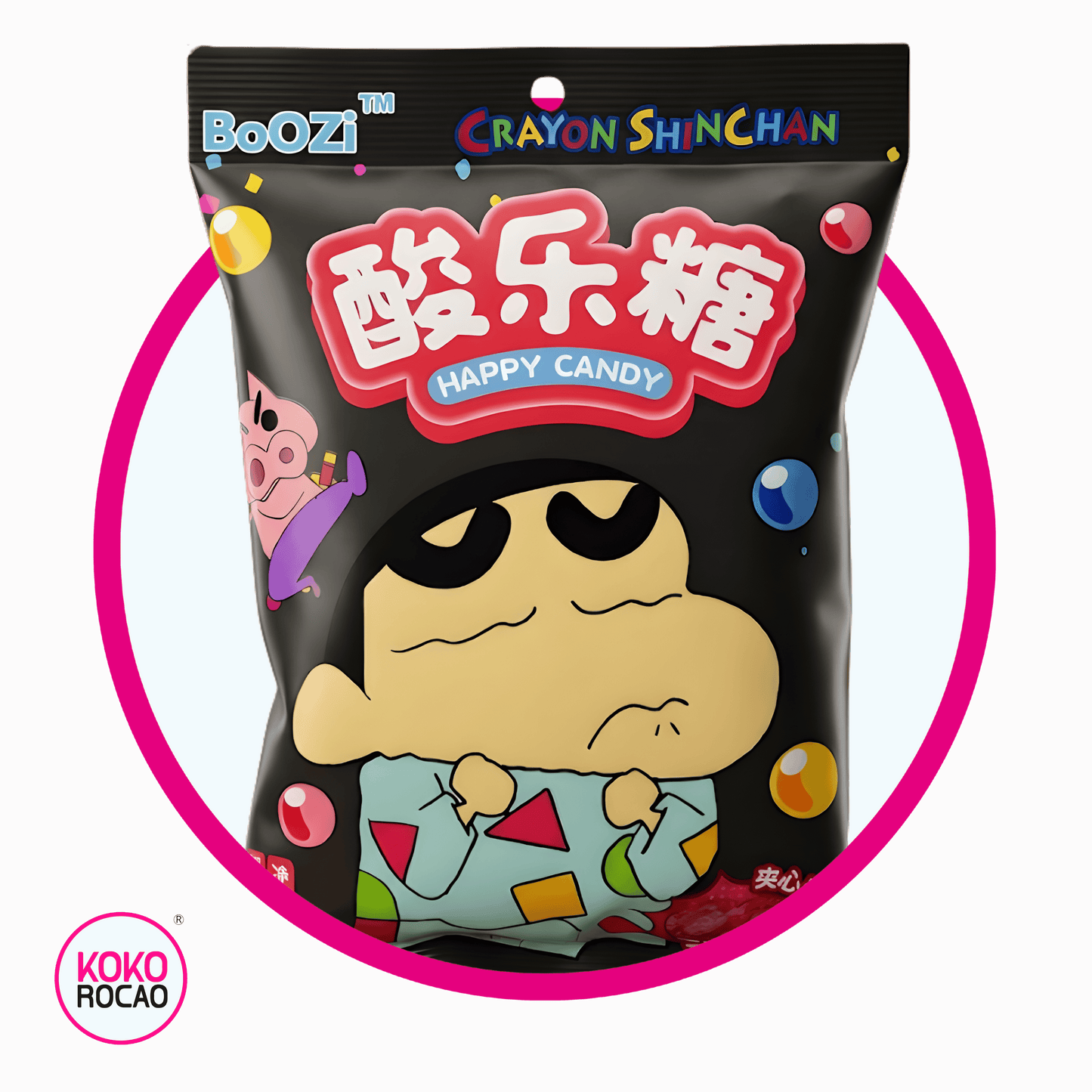 BOOZI CRAYON SHINCHAN HAPPY CANDY SOUR COLA 88GR