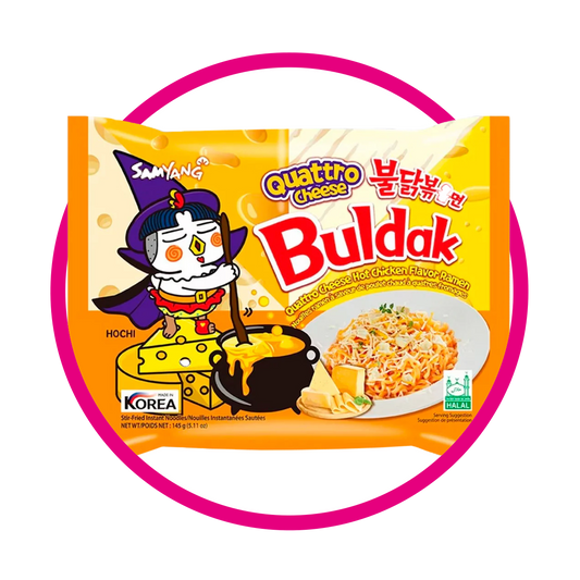 SAMYANG BULDAK CUATRO QUESOS PASTE BOLSA 145G