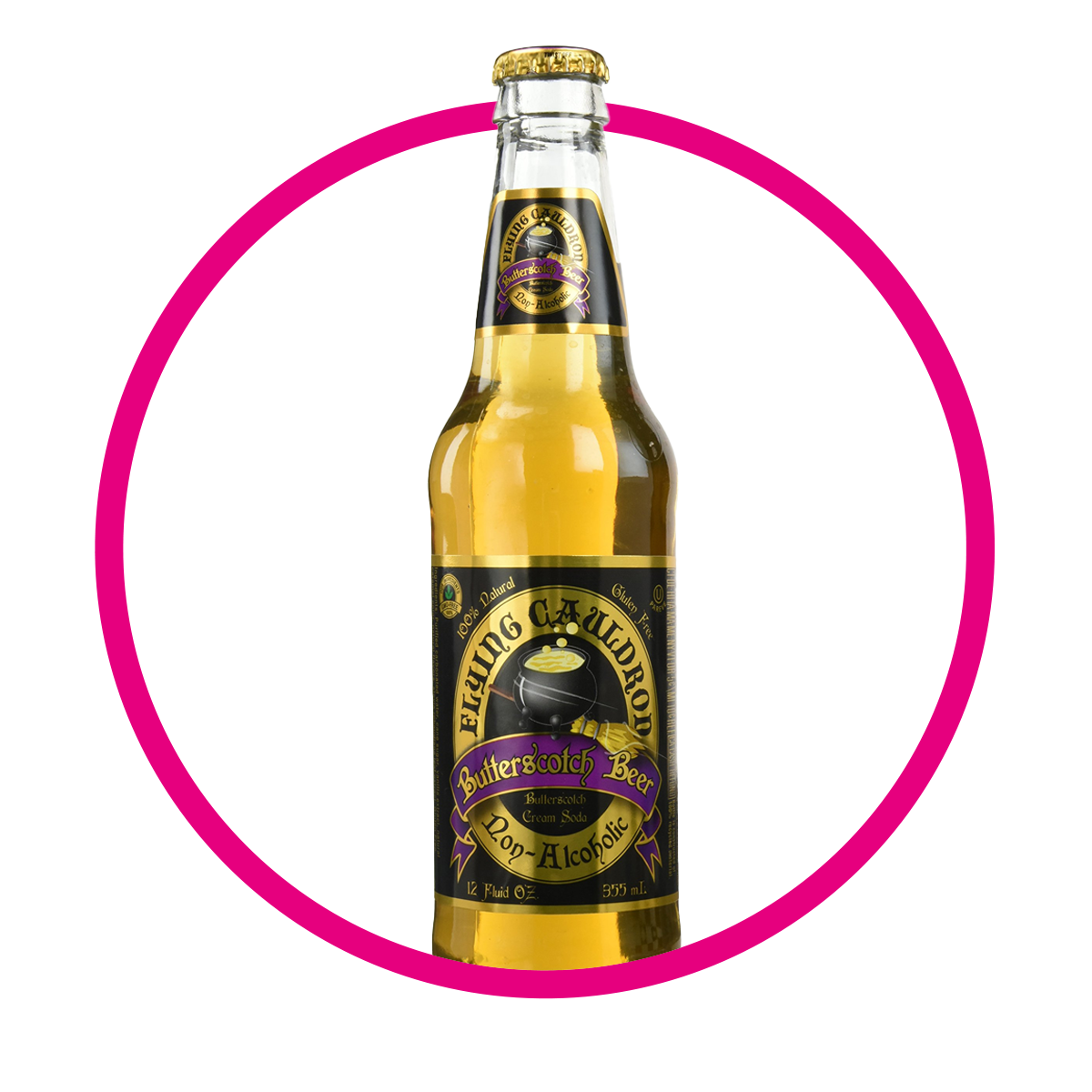 BUTTERSCOTCH HARRY POTTER BUTTERBEER SODA BOTELLA 355ML
