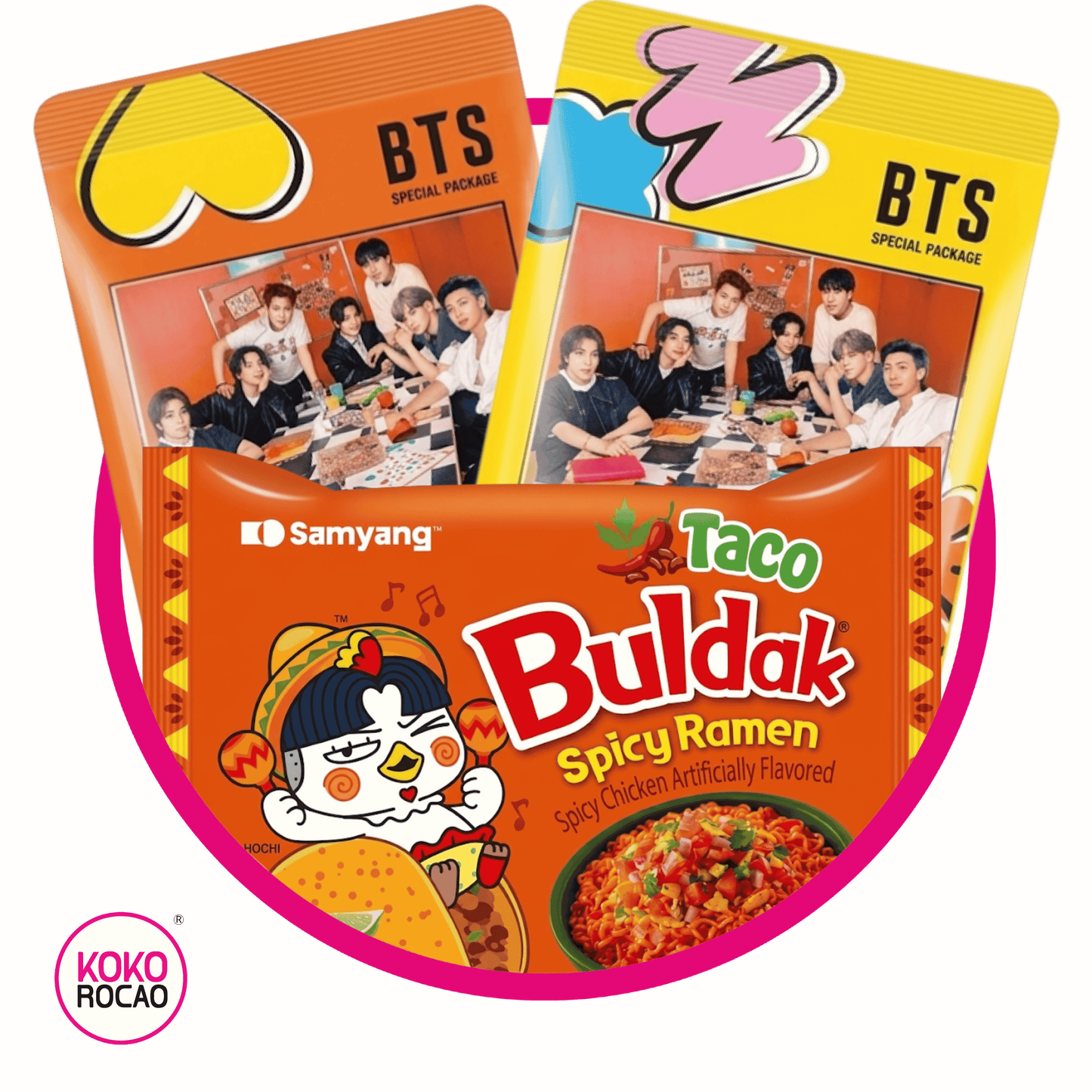 CAFE BTS + BULDAK TACO