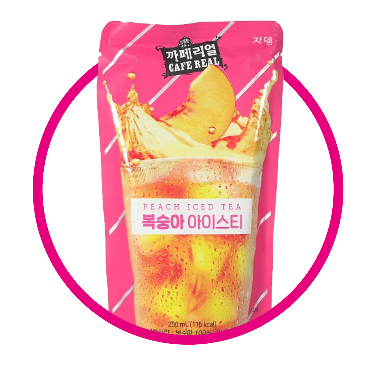 CAFE REAL PEACH ICED JUICE BOLSA 230ML