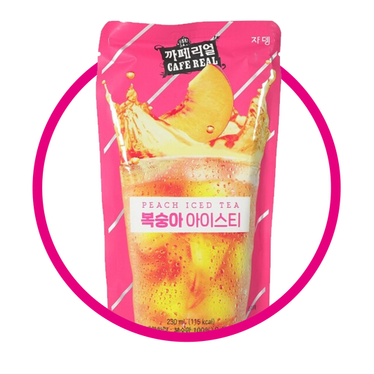 CAFE REAL PEACH ICED JUICE BOLSA 230ML