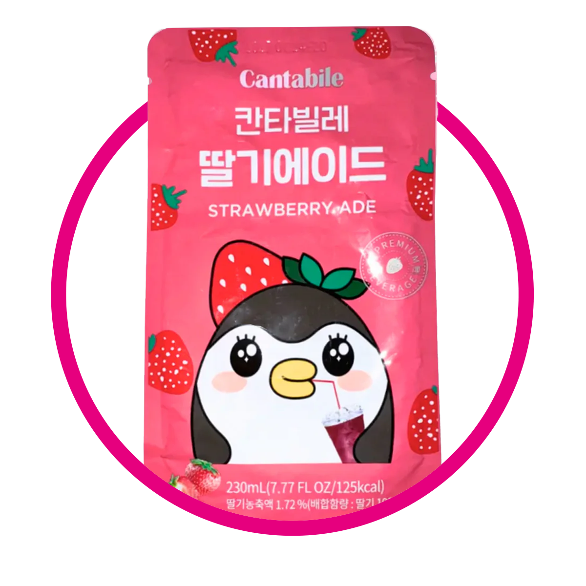 CANTABILE STRAWBERRY JUICE BOLSA 230 ML