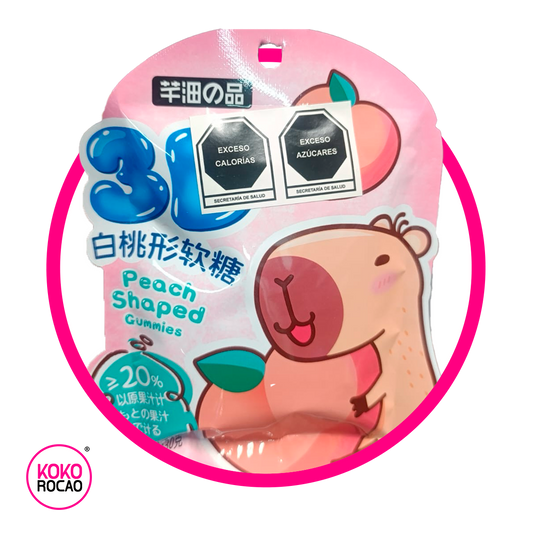 CAPIBADA DURAZNO GUMMY BOLSA 30GR