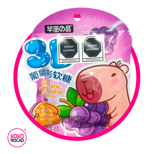 CAPIBADA UVA GUMMY BOLSA 30GR