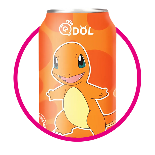 QDOL CHARMANDER LYCHEE SPARKLING WATER LATA 330 ML