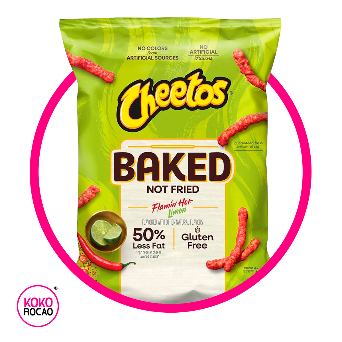CHEETOS BAKED FLAMIN HOT LIMON SNACKS BOLSA 216.1GR
