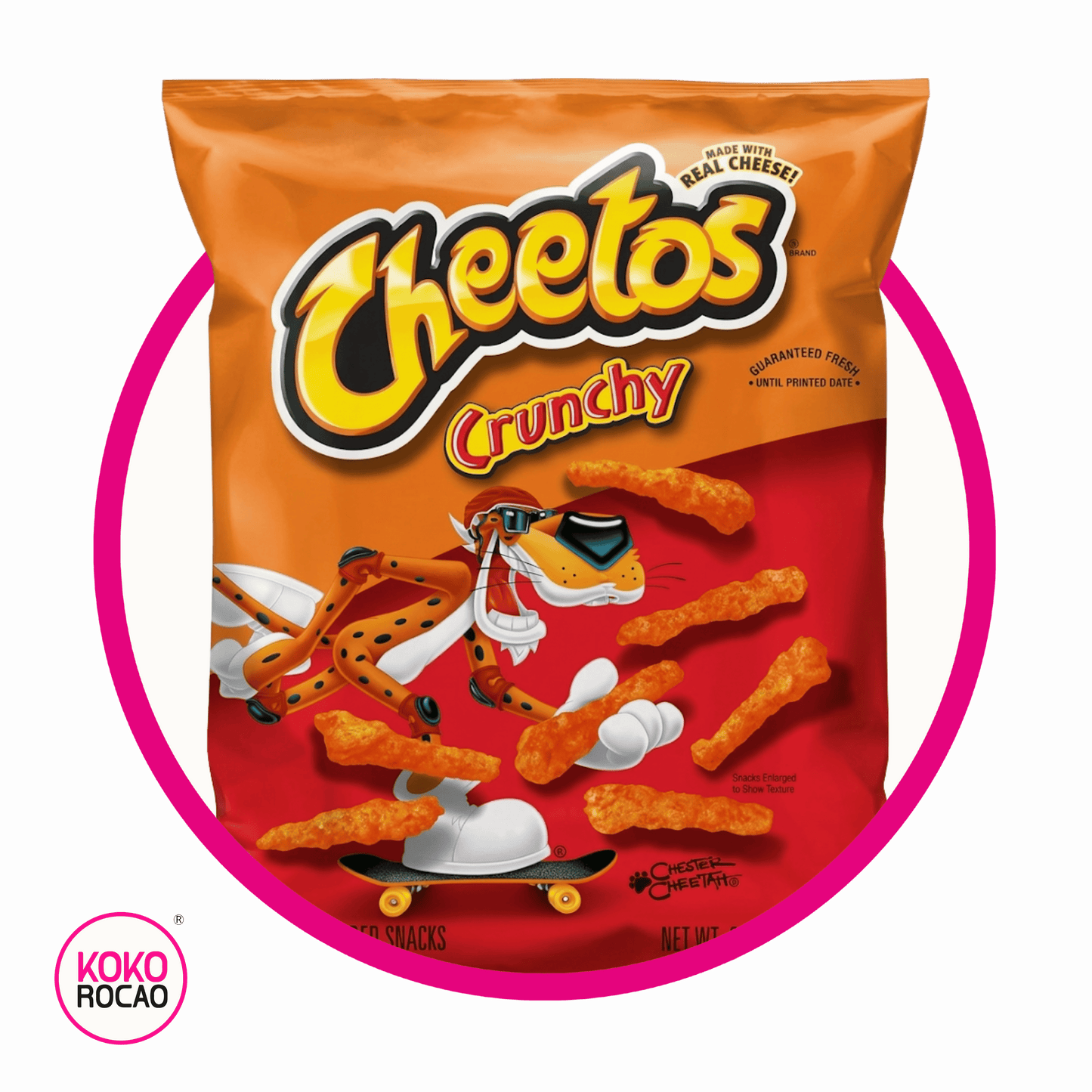 CHEETOS CRUNCHY REAL CHEESE SNACKS BOLSA 240.9G&