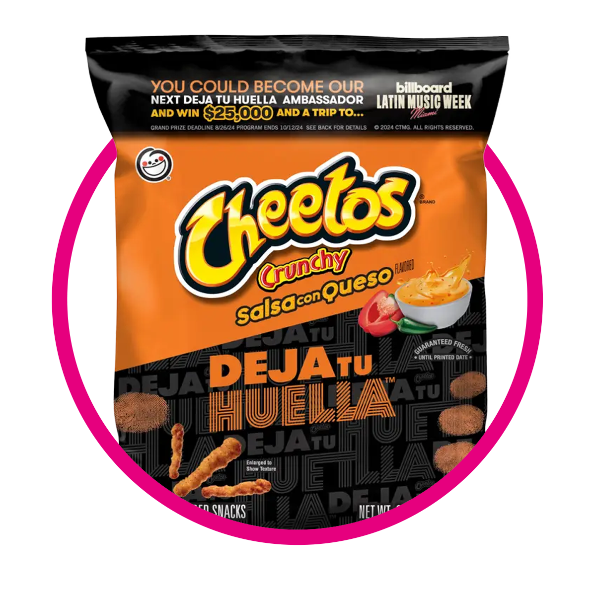 CHEETOS CRUNCHY SALSA CON QUESO SNACKS BOLSA 240.9G