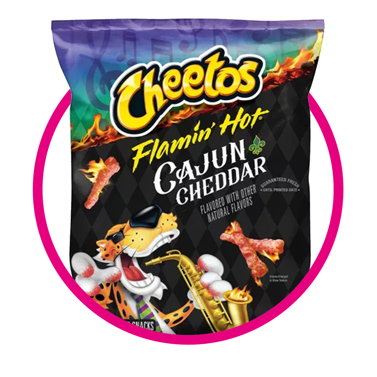 CHEETOS FLAMING HOT CAJÚN CHEDDAR SNACKS BOLSA 240.9GR&