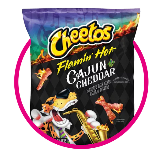 CHEETOS FLAMING HOT CAJÚN CHEDDAR SNACKS BOLSA 240.9GR&