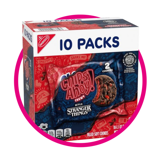 CHIPS AHOY 10 PACKS STRANGER THINGS COOKIE CAJA 310RG
