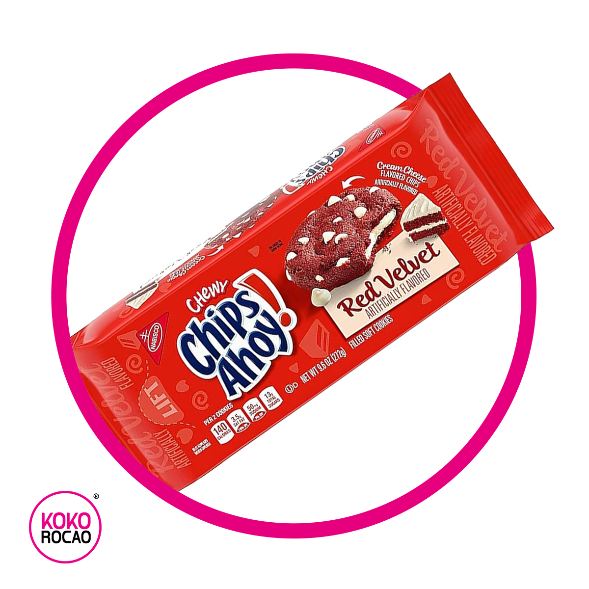 CHIPS AHOY RED VELVET COOKIE CAJA 272G