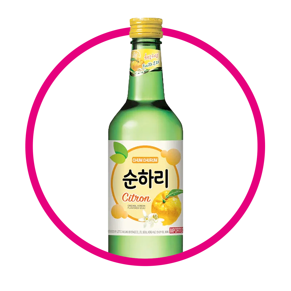 SOJU CITRON ALCHOLICA BOTELLA 360ML