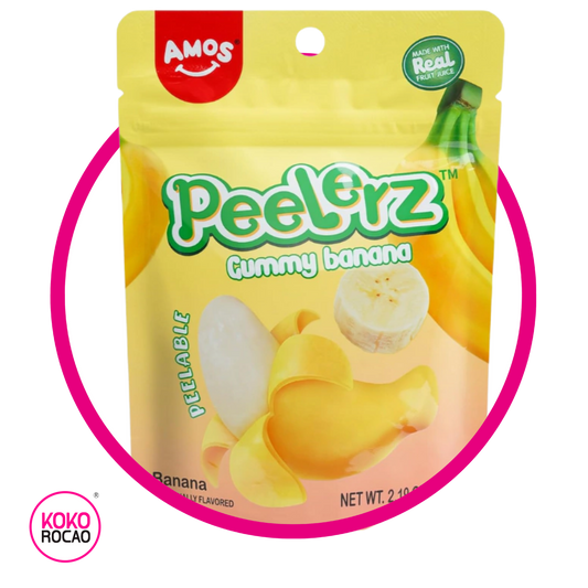 AMOS PEELERZ BANANA GUMMY BOLSA 65GR