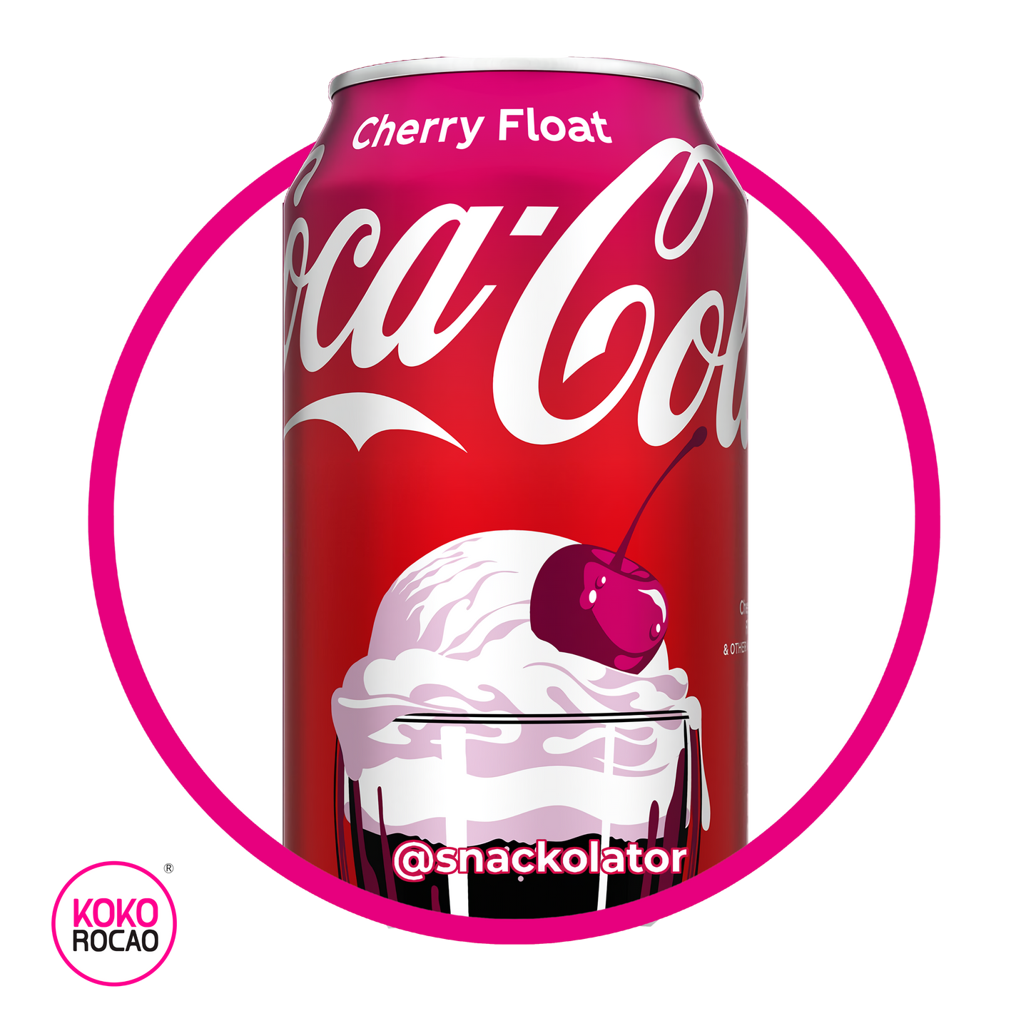 COCA COLA CHERRY FLOAT SODA LATA 355ML